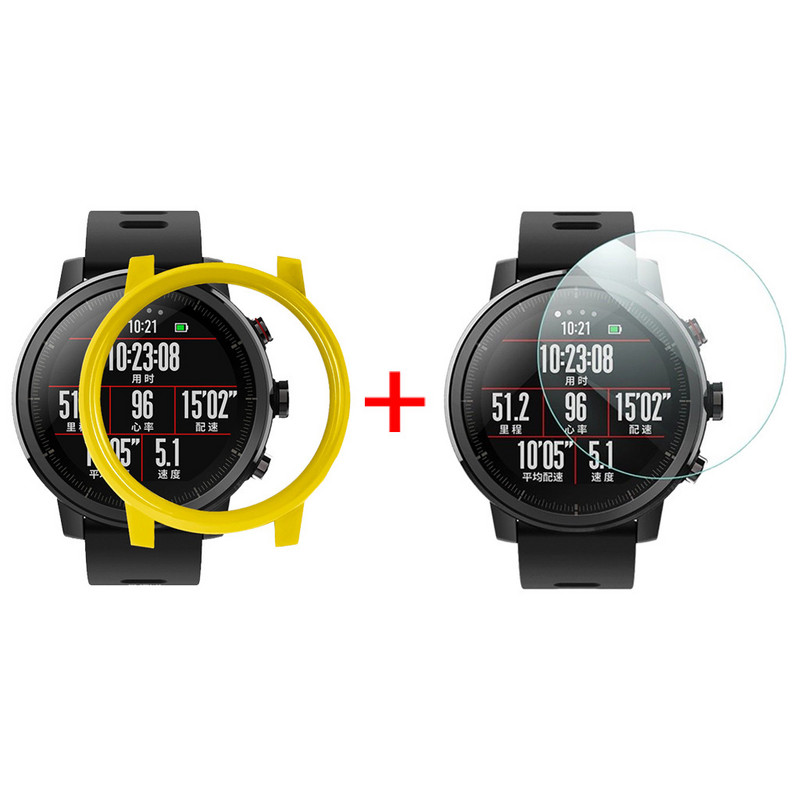 Zaštitna folija za PC Poklopac za Xiaomi Huami Amazfit 2 2S Stratos Smart Dodaci Remen za sat Plastic Shell Slim Frame Case