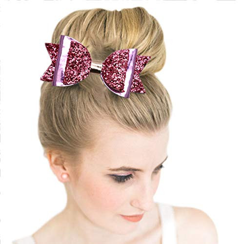 12 tk 4-tollised sädelevad nahast juuksekaared Alligaatorid juukseklambrid, litrid suured vibuklambrid tüdrukutele, teismelistele, väikelastele