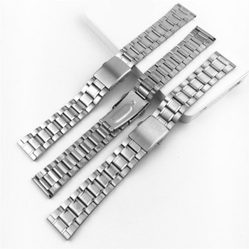 Връзки от неръждаема стомана Каишки за часовници Каишка 12 мм 14 мм 16 мм 18 мм 20 мм 22 мм Закопчалка за ръчен часовник Гривна Резервна лека лента