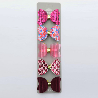 5 db új 2,3 hüvelykes lány készletek, fejfedők, hajcsatolók, aranyos gyerekeknek való hajtűk hajkiegészítők, édes hajtűk Barrette