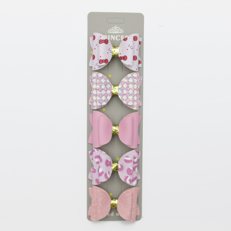 5 db új 2,3 hüvelykes lány készletek, fejfedők, hajcsatolók, aranyos gyerekeknek való hajtűk hajkiegészítők, édes hajtűk Barrette