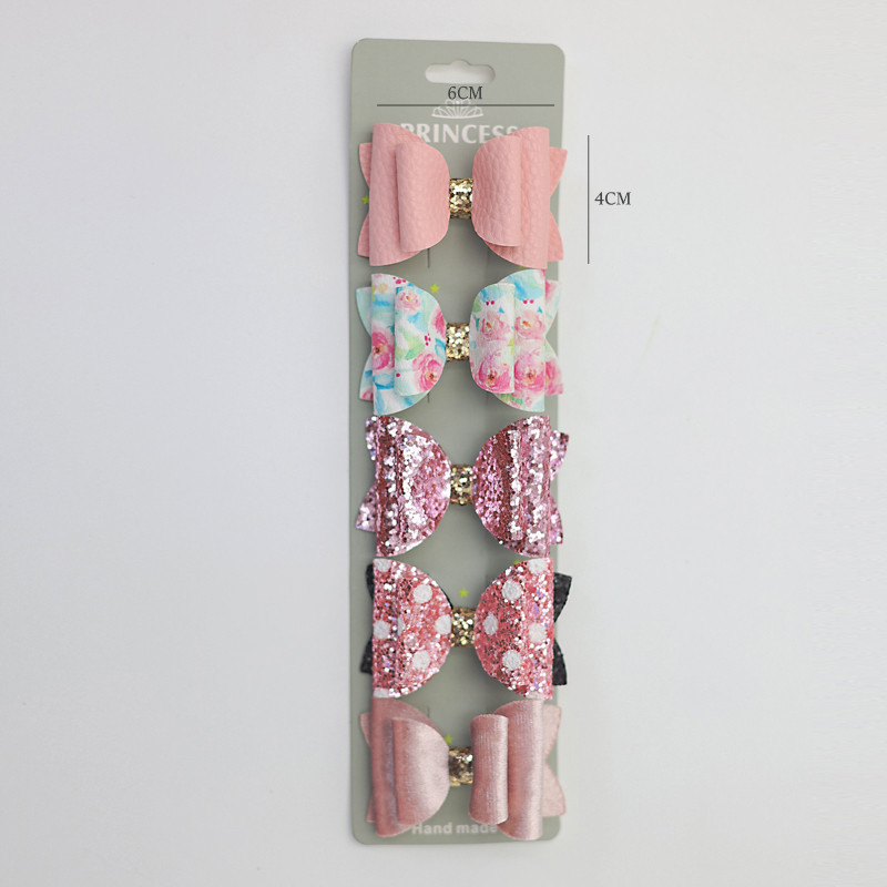 5 db új 2,3 hüvelykes lány készletek, fejfedők, hajcsatolók, aranyos gyerekeknek való hajtűk hajkiegészítők, édes hajtűk Barrette