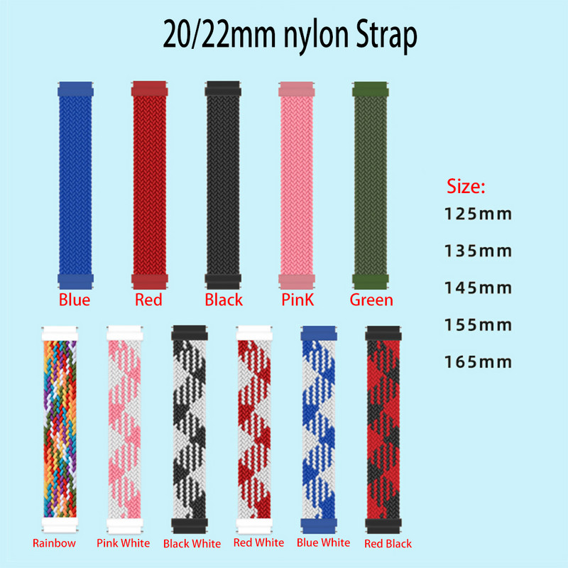 Curea din nailon pentru ceasul Huawei FIT Accesorii pentru ceasuri inteligente Brățară cu buclă Brățară Banda țesătă elastică pentru ceasuri Huawei potrivire