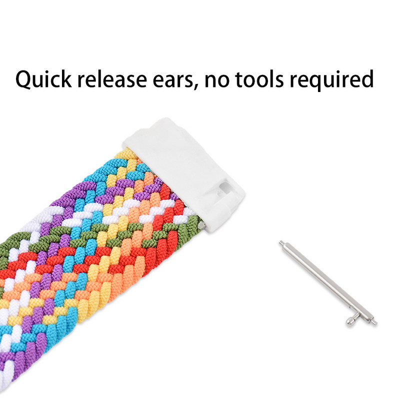 Curea din nailon pentru ceasul Huawei FIT Accesorii pentru ceasuri inteligente Brățară cu buclă Brățară Banda țesătă elastică pentru ceasuri Huawei potrivire