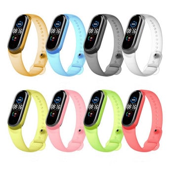 Λουράκι για Xiaomi Mi band 7 6 5 band4 3 ρολόι Διαφανές ανταλλακτικό βραχιόλι σιλικόνης correa Xiaomi mi band6 miband7 Ιμάντες