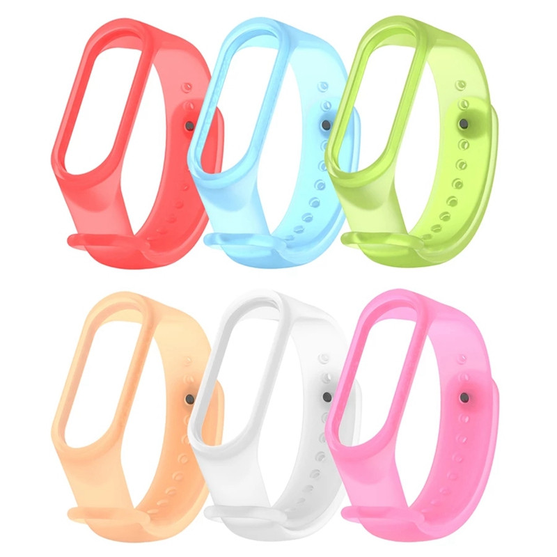 Curea pentru Xiaomi Mi band 7 6 5 band4 3 Curea de ceas Brățară de înlocuire din silicon transparent corea Xiaomi mi band6 miband7 Curele