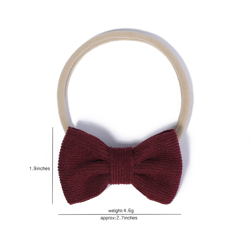 5 bucăți/set fundite din catifea bentiță pentru copii pentru copii benzi elastice pentru păr bentita de nailon turban pentru nou-născut accesorii pentru păr pentru fete