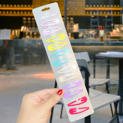 12 tk/komplekt Armsad värvilised geomeetrilised tähekujulised vesitilgakujulised juuksenõelad tüdrukutele armsad juuksekaunistused.