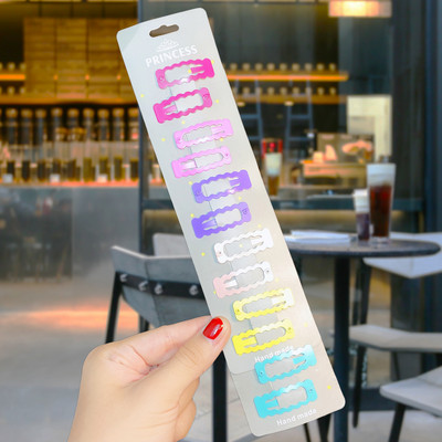 12 tk/komplekt Armsad värvilised geomeetrilised tähekujulised vesitilgakujulised juuksenõelad tüdrukutele armsad juuksekaunistused.