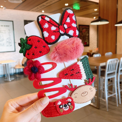 Komplet crtanih filmova s voćem, dječja pokrivala za glavu, ženske ukosnice za bebe, djevojke, šiške, kopča, bočne ukosnice, ukrasi, veleprodaja