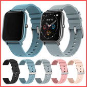 Curea de ceas de înlocuire din silicon moale originală, curele de ceas de 20 mm, accesorii pentru ceas inteligent pentru ceas inteligent P8 GT35 P9 P8pro V23 DT35