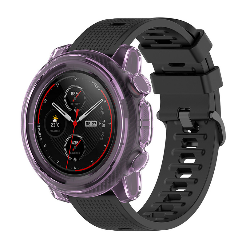 Moving Health otporna na razbijanje kućište za Amazfit Stratos 3 A1928 Dodaci za pametni sat Mekana TPU maska Zaštitna maska