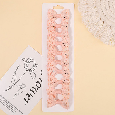 10Pcs/Set Mini bombone boje šuplje ukosnice mašne Koje za kosu za djecu Djevojčice Ukosnice Pokrivala za glavu Dodaci za kosu Veleprodaja