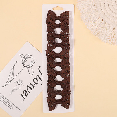 10Pcs/Set Mini bombone boje šuplje ukosnice mašne Koje za kosu za djecu Djevojčice Ukosnice Pokrivala za glavu Dodaci za kosu Veleprodaja