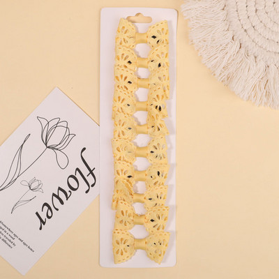 10Pcs/Set Mini bombone boje šuplje ukosnice mašne Koje za kosu za djecu Djevojčice Ukosnice Pokrivala za glavu Dodaci za kosu Veleprodaja