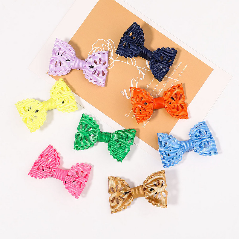 10Pcs/Set Mini bombone boje šuplje ukosnice mašne Koje za kosu za djecu Djevojčice Ukosnice Pokrivala za glavu Dodaci za kosu Veleprodaja