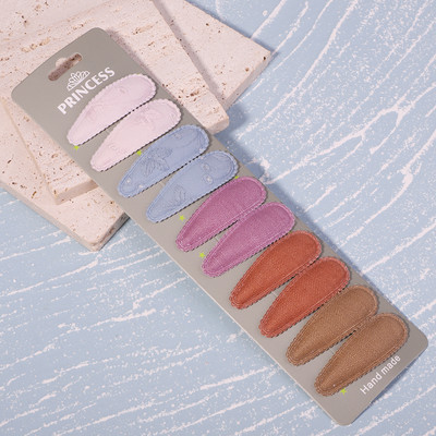 10 buc/set agrafe de păr cu broderie imprimate pentru fete copii BB agrafe colorate pentru femei Accesorii de stil de modă