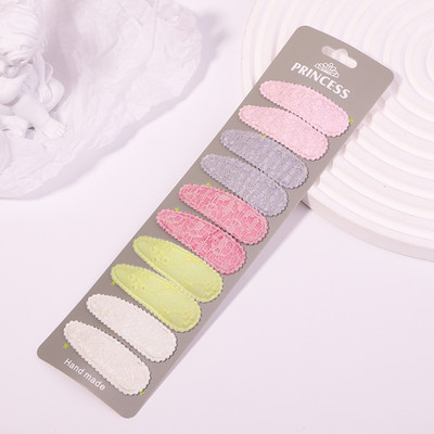 10 buc/set agrafe de păr cu broderie imprimate pentru fete copii BB agrafe colorate pentru femei Accesorii de stil de modă