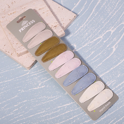 10 buc/set agrafe de păr cu broderie imprimate pentru fete copii BB agrafe colorate pentru femei Accesorii de stil de modă