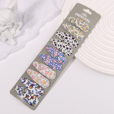 10 buc/set agrafe de păr cu broderie imprimate pentru fete copii BB agrafe colorate pentru femei Accesorii de stil de modă