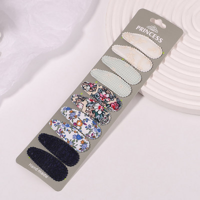 10 buc/set agrafe de păr cu broderie imprimate pentru fete copii BB agrafe colorate pentru femei Accesorii de stil de modă