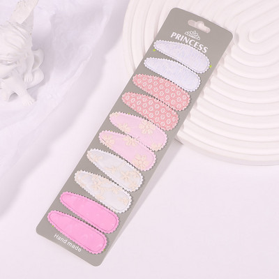 10 buc/set agrafe de păr cu broderie imprimate pentru fete copii BB agrafe colorate pentru femei Accesorii de stil de modă