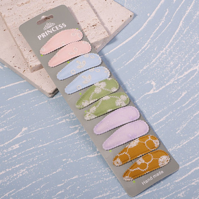 10 buc/set agrafe de păr cu broderie imprimate pentru fete copii BB agrafe colorate pentru femei Accesorii de stil de modă