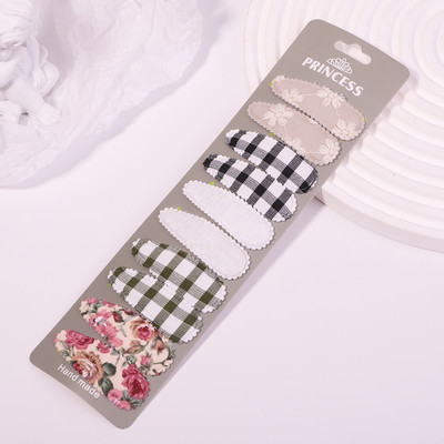 10 buc/set agrafe de păr cu broderie imprimate pentru fete copii BB agrafe colorate pentru femei Accesorii de stil de modă