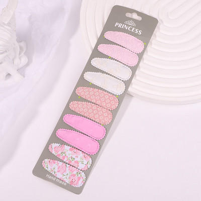 10 buc/set agrafe de păr cu broderie imprimate pentru fete copii BB agrafe colorate pentru femei Accesorii de stil de modă