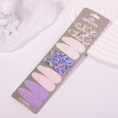 10 buc/set agrafe de păr cu broderie imprimate pentru fete copii BB agrafe colorate pentru femei Accesorii de stil de modă