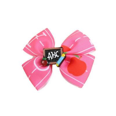 Επιστροφή στο σχολείο 3'' Glitter Bows Κλιπ μαλλιών για κορίτσια Barrettes μαλλιών γράμματα μολύβι Αξεσουάρ για τα μαλλιά Bowknot φουρκέτα Παιδικά καλύμματα κεφαλής