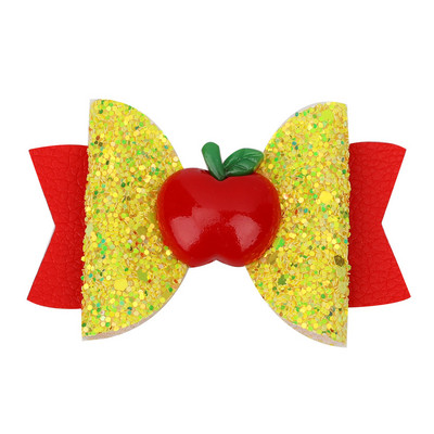 Επιστροφή στο σχολείο 3'' Glitter Bows Κλιπ μαλλιών για κορίτσια Barrettes μαλλιών γράμματα μολύβι Αξεσουάρ για τα μαλλιά Bowknot φουρκέτα Παιδικά καλύμματα κεφαλής