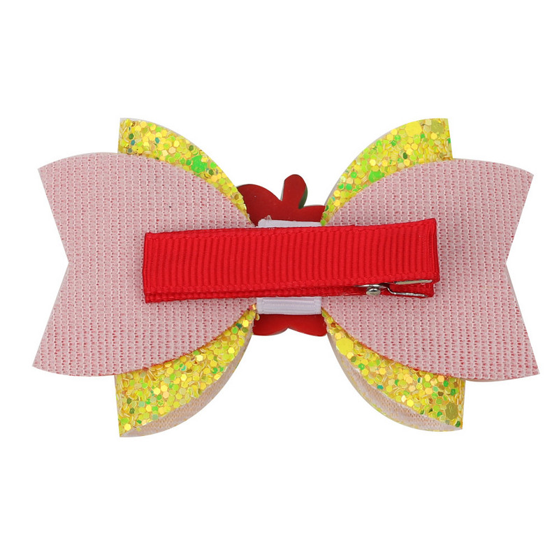Επιστροφή στο σχολείο 3'' Glitter Bows Κλιπ μαλλιών για κορίτσια Barrettes μαλλιών γράμματα μολύβι Αξεσουάρ για τα μαλλιά Bowknot φουρκέτα Παιδικά καλύμματα κεφαλής