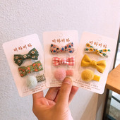 3 buc/lot Agrafe de păr cu broderie florală Accesorii de păr pentru copii Agrafe cleme de păr pentru bebeluși Agrafe pentru fete Agrafe pentru copii