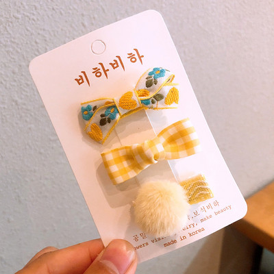 3 buc/lot Agrafe de păr cu broderie florală Accesorii de păr pentru copii Agrafe cleme de păr pentru bebeluși Agrafe pentru fete Agrafe pentru copii