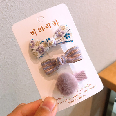 3 buc/lot Agrafe de păr cu broderie florală Accesorii de păr pentru copii Agrafe cleme de păr pentru bebeluși Agrafe pentru fete Agrafe pentru copii