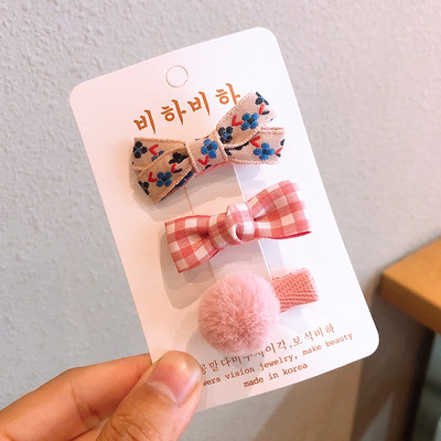 3 buc/lot Agrafe de păr cu broderie florală Accesorii de păr pentru copii Agrafe cleme de păr pentru bebeluși Agrafe pentru fete Agrafe pentru copii