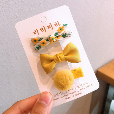 3 buc/lot Agrafe de păr cu broderie florală Accesorii de păr pentru copii Agrafe cleme de păr pentru bebeluși Agrafe pentru fete Agrafe pentru copii