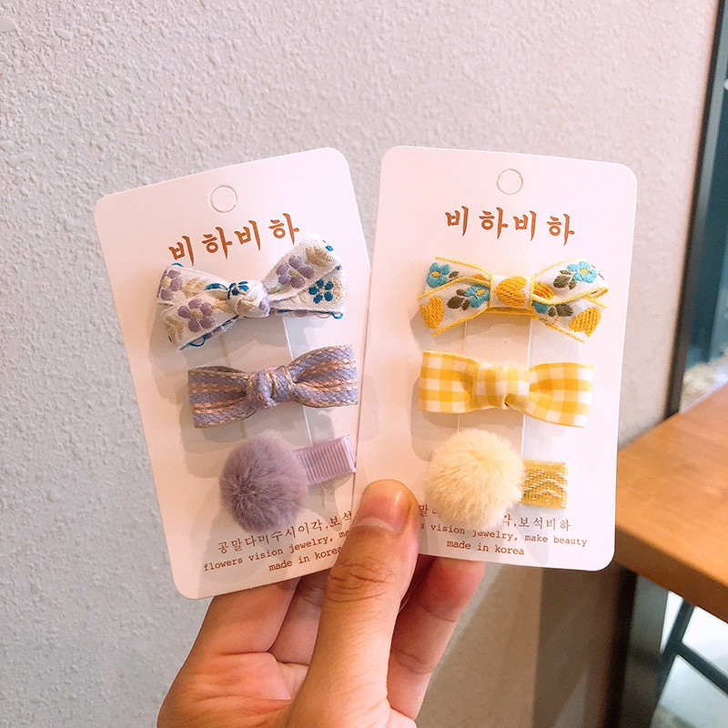 3 buc/lot Agrafe de păr cu broderie florală Accesorii de păr pentru copii Agrafe cleme de păr pentru bebeluși Agrafe pentru fete Agrafe pentru copii