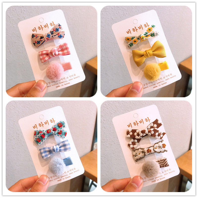 3 buc/lot Agrafe de păr cu broderie florală Accesorii de păr pentru copii Agrafe cleme de păr pentru bebeluși Agrafe pentru fete Agrafe pentru copii