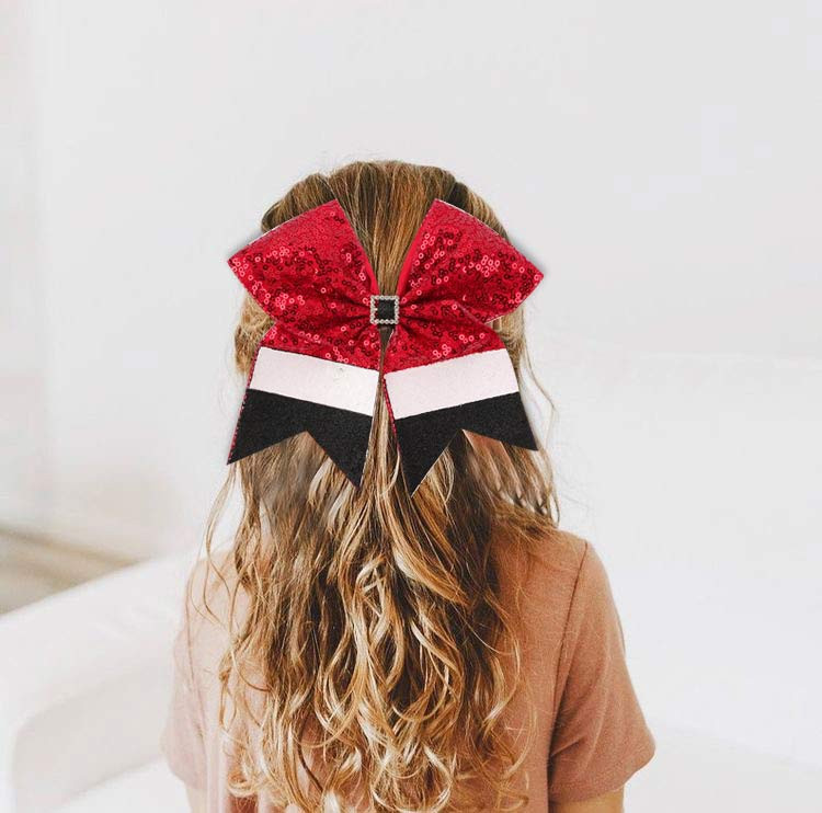 „Oaoleer“ nauji 7 colių mergaičių plaukų aksesuarai kalėdiniai plaukų segtukai, lankeliai, kalėdiniai lankeliai, plaukų segtukai vakarėliui.