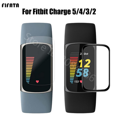 2db Puha TPU átlátszó védőfólia Fitbit Charge 5/4/3 Smart Band csuklópánt képernyővédő fólia Smartband tartozékokhoz