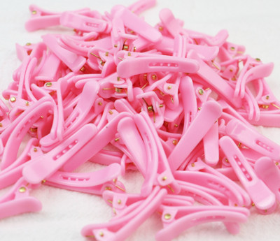 50db lányok cukorka színes kacsa szájcsipesz női divat műanyag hajcsat hajtűk hajkiegészítők metszőbilincs fodrászat