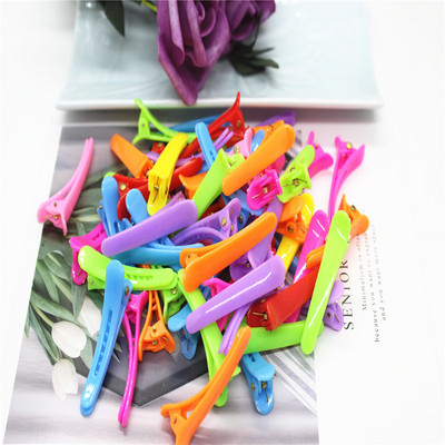 50db lányok cukorka színes kacsa szájcsipesz női divat műanyag hajcsat hajtűk hajkiegészítők metszőbilincs fodrászat