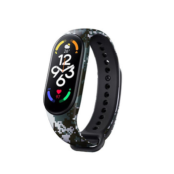 Εκτύπωση βραχιόλι σιλικόνης για Xiaomi Mi Band 7 Strap Sport Wristband Miband Smart Watch Accessories Correa for Mi Band7 Strap