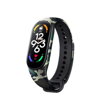 Εκτύπωση βραχιόλι σιλικόνης για Xiaomi Mi Band 7 Strap Sport Wristband Miband Smart Watch Accessories Correa for Mi Band7 Strap