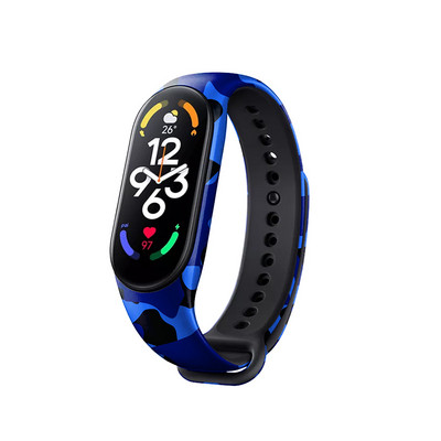 Print Silikonska narukvica za Xiaomi Mi Band 7 remen Sportska narukvica Miband Dodaci za pametne satove Correa za Mi Band7 remen