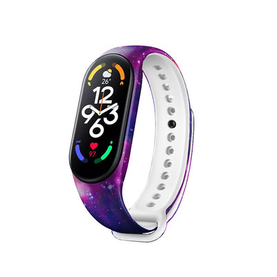 Print Silikonska narukvica za Xiaomi Mi Band 7 remen Sportska narukvica Miband Dodaci za pametne satove Correa za Mi Band7 remen