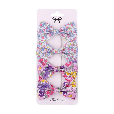 4kom/set Nove slatke cvjetne mašne za kosu Koje za slatke djevojke Sigurnosne ukosnice Ukosnice Pokrivala za glavu Mašne Kojebe Dječji dodaci za kosu Poklon