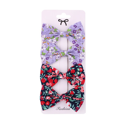 4kom/set Nove slatke cvjetne mašne za kosu Koje za slatke djevojke Sigurnosne ukosnice Ukosnice Pokrivala za glavu Mašne Kojebe Dječji dodaci za kosu Poklon